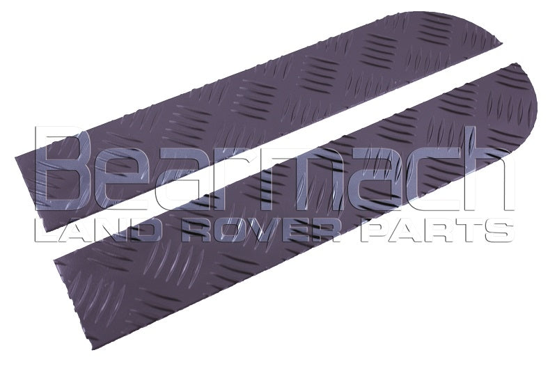 BA 4022B | Standard Bumper end plate protector (pair) Black 2mm