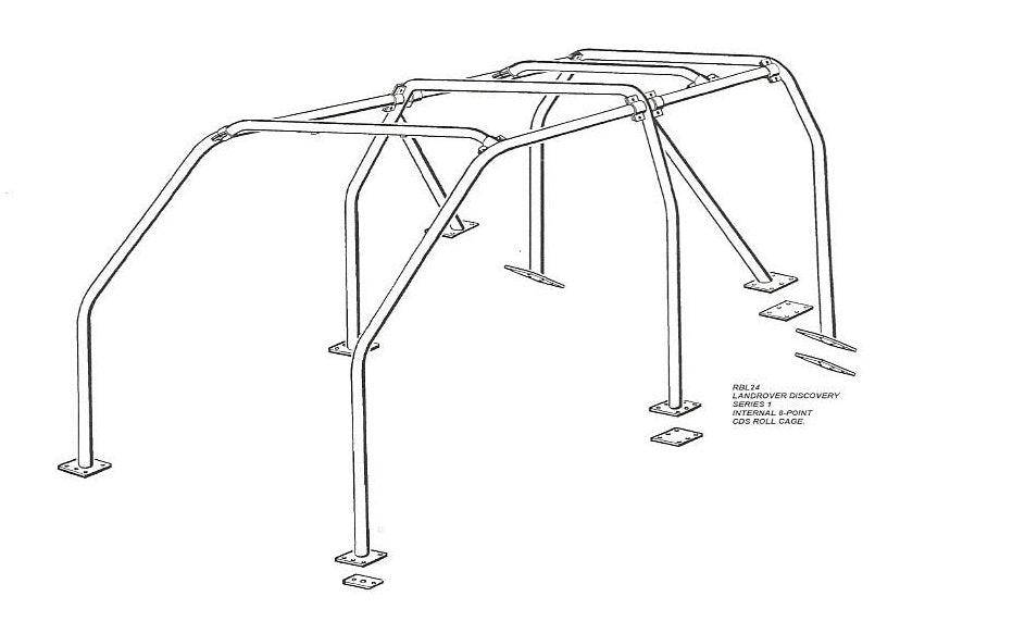 RBL0246SSS | Disco 1 Full internal roll cage for 3 dr vehicle